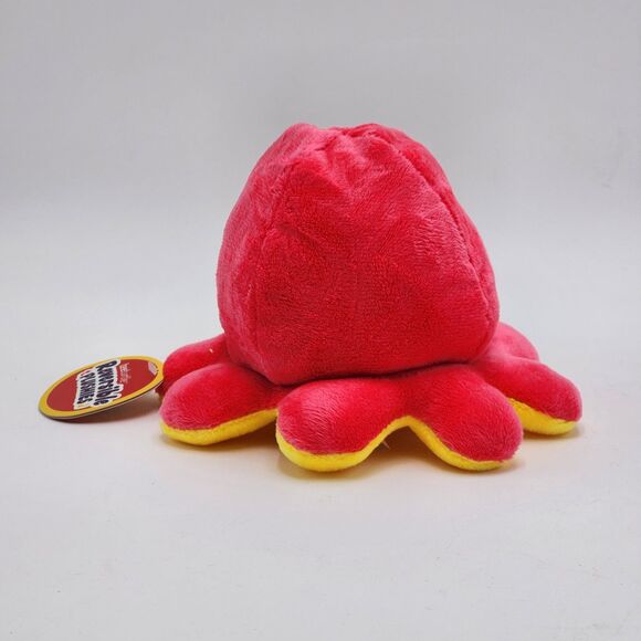 TeeTurtle Reversible Plushies Octopus Happy Mad Mood Mini Plush NWT - Picture 5 of 6